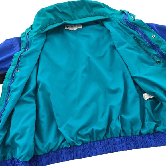 VTG 90s Columbia Jacket Bugaboo 3 In 1 Ski Snow Mens XL Blue Black Teal Retro - Picture 3 of 14